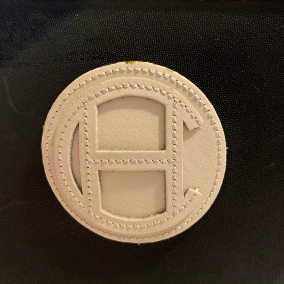 Women’s Black with White Trim Cole Haan Rubber Boots Size 7, Like New​​​​​​​​​ - Picture 4 of 7